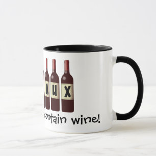 Tasse Bouteilles de vin Wineaux : Peut Contenir du vin