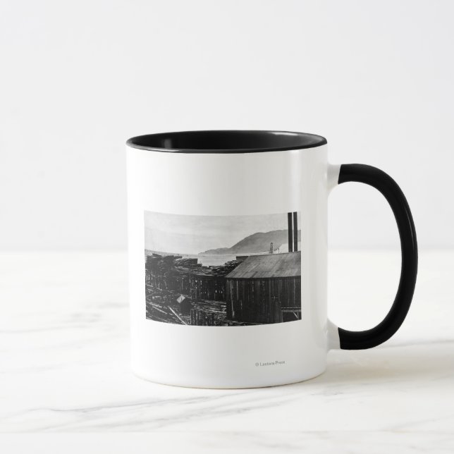 Tasse Brighton, Oregon Lumber Mills on Coast Photograph (Droite)
