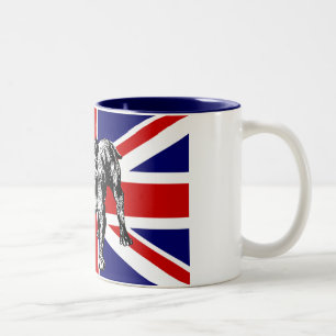 Tasse britannique de drapeau d'Union Jack de