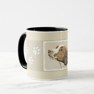 Tasse Brittany Paining - Un joli art original de chien