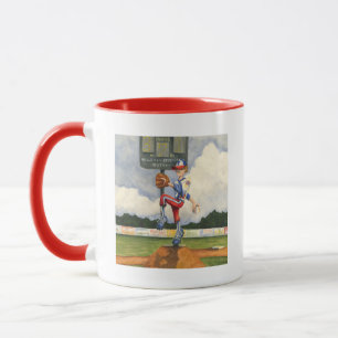 Tasse Broc de base-ball sur le monticule par geai