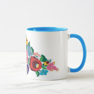 Tasse Broderie hongroise de fleur d'OPUS