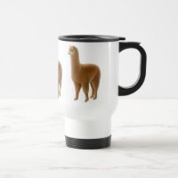 Tasse Brown de voyage d'alpaga