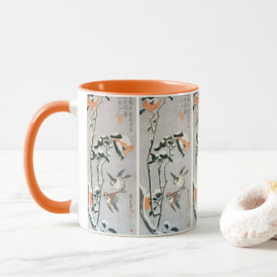 Tasse Bruants et Camellia en Neige par Ando Hiroshige