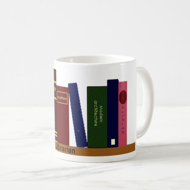 Tasse - Bücher auf der Bühne (VorderseiteRechts)