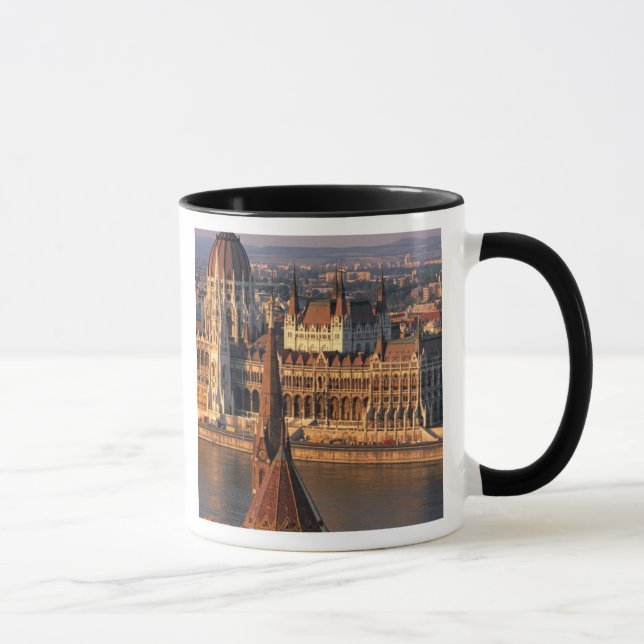 Tasse Budapest, Hongrie, Rivière Danube, Parlement (Droite)