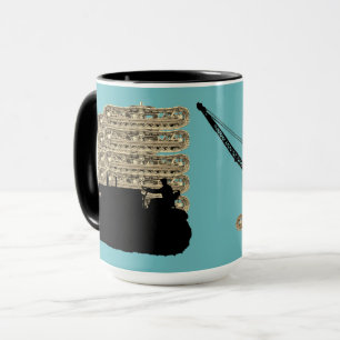 Tasse Bulldozer d'art de l'ingénieur d'exploitation de l