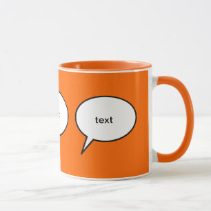 Tasse bulle de discours personnalisable