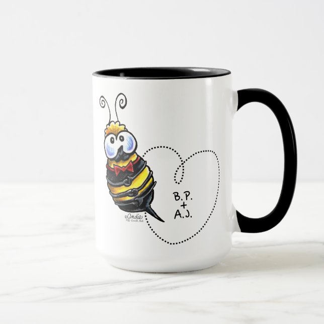 Tasse Bumble Bee Mine personnalisée (Droite)