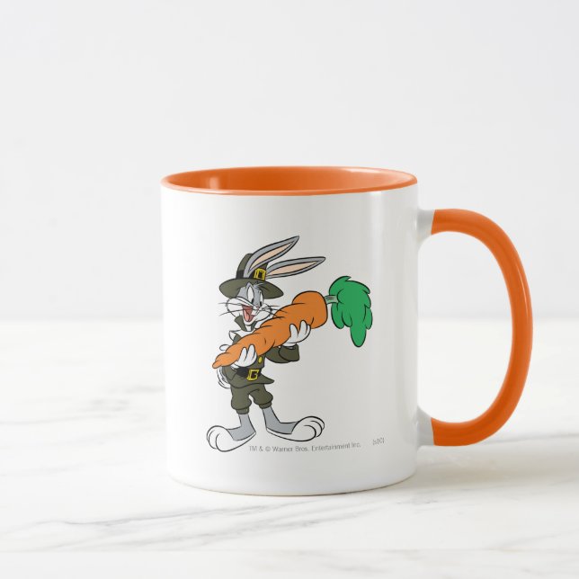 Tasse BUNNY™ Pilgrim Thanksgiving Carrot (Droite)