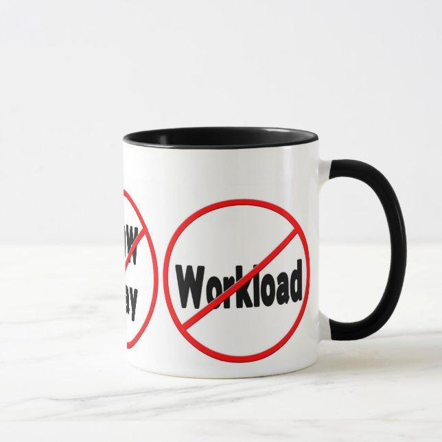 TASSE Büro Humor - ANTI/SITZUNGEN/NIEDRIGE ZAHLEN/ (Rechts)