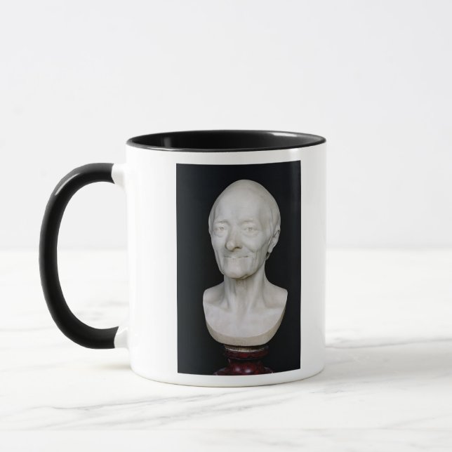 Tasse Buste de Voltaire sans sa perruque, 1778 (Gauche)