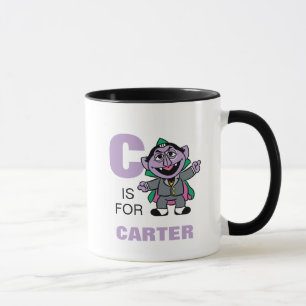 Tasse C est pour le Comte von Count Ajoutez votre nom