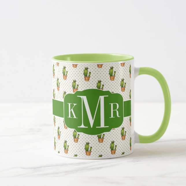 Tasse Cactus et motif de point succulent de Polk (Droite)