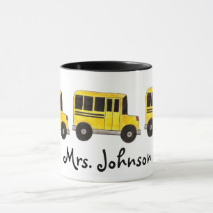 Tasse Cadeau de chauffeur de bus de l'école d'enseignant