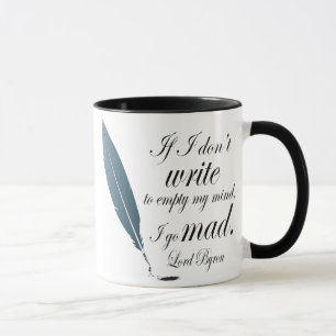 Tasse Cadeau de lecture de seigneur Byron Writing Quote