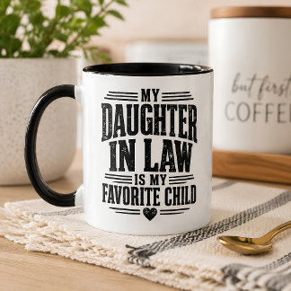 Tasse Cadeau Fille Préférée pour Maman