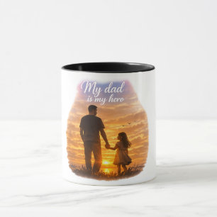 Tasse Cadeau Mon Papa Est Mon Héros