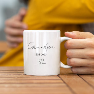 Tasse Cadeau Personnalisée Grand-Père EST Année