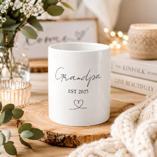 Tasse Cadeau Personnalisée Grand-Père EST Année   