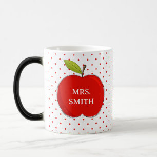 Tasse Cadeau pour Enseignant Pomme Enseignant Mi