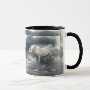 Tasse Cadeaux de cheval blanc d'imaginaire et de surf