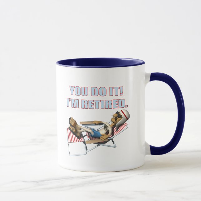 Tasse Cadeaux de retraite et T-shirts de retraite (Droite)