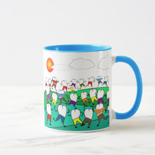 Tasse Cadeaux dentaires lunatiques d'art de dent
