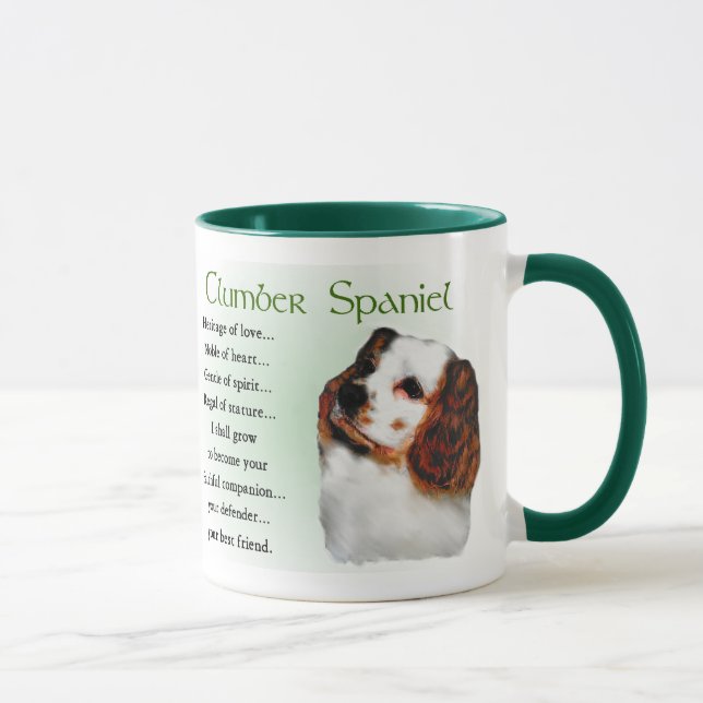 Tasse Cadeaux d'épagneul de Clumber (Droite)