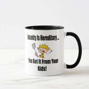 Tasse Cadeaux drôles de T-shirts de folie