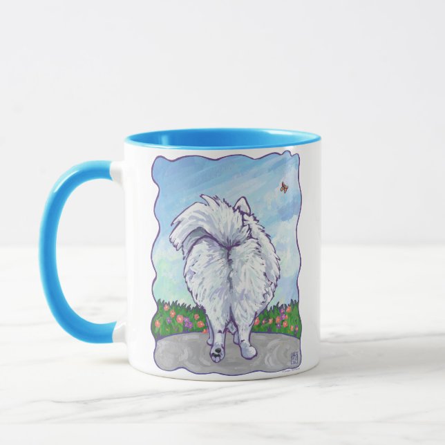 Tasse Cadeaux et accessoires Poméraniens blancs (Gauche)