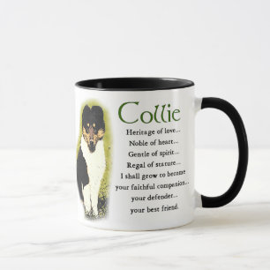 Tasse Cadeaux rugueux de colley de tri couleur
