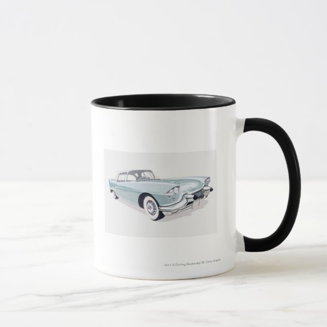 Tasse Cadillac 1957 avec la silhouette du conducteur à (Droite)