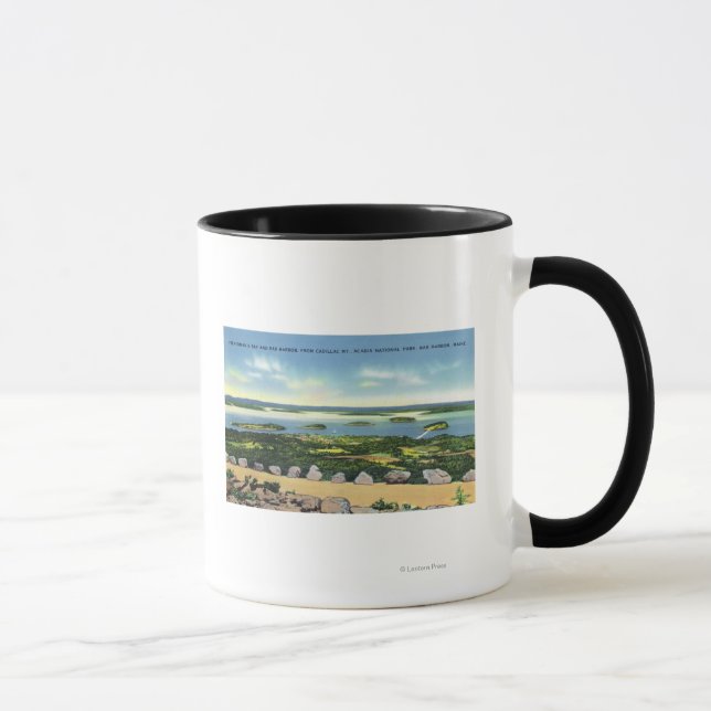 Tasse Cadillac Mt Summit Vue du port de Bar 2 (Droite)