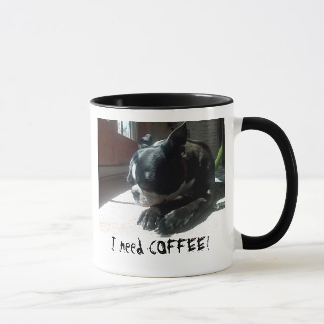 Tasse Café des besoins de Boston Terrier (Droite)