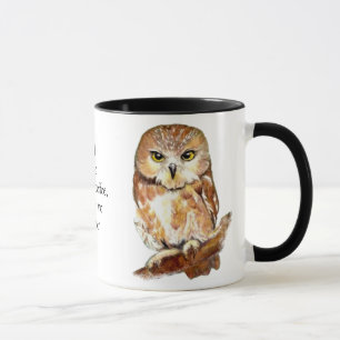 Tasse Café Drôle, Pas De Quitter, Citer Chouette