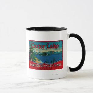 Tasse Caisse LabelMedford de poire de lac crater, OU