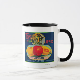 Tasse Caisse LabelWatsonville, CA d'Apple de tigre