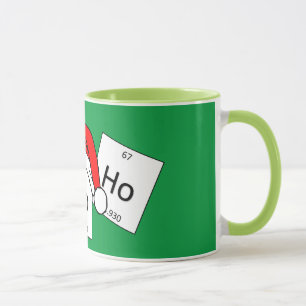 Tasse Calembour de Noël d'élément de chimie de holmium
