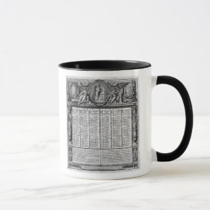 Tasse Calendrier républicain, le 22 septembre 1793