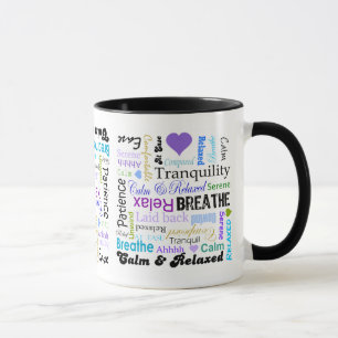 tasse calme et détendante d'Effort-soulagement de