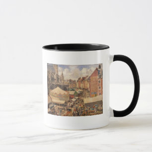 Tasse Camille Pissarro   la foire dans Dieppe, Morni