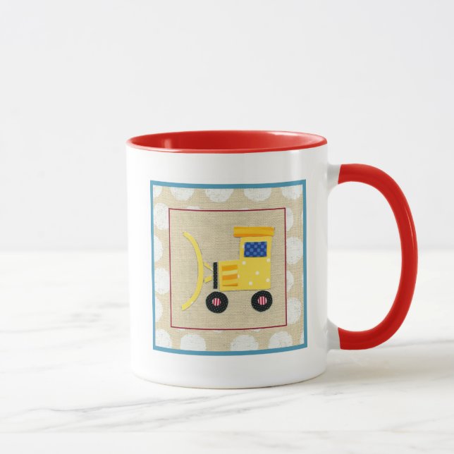 Tasse Camion Bulldozer Jaune par Chariklia Zarris (Droite)