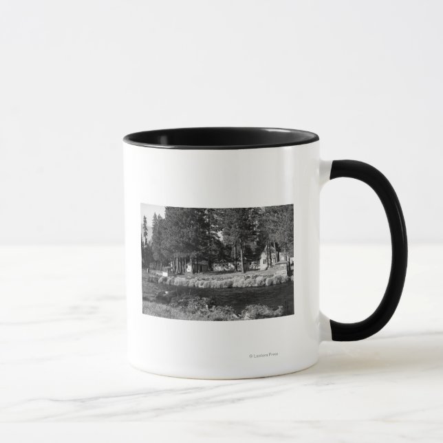 Tasse Camp Sherman, Oregon vue des Cabines de Rogers (Droite)