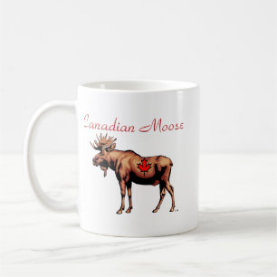 Tasse canadienne d'orignaux