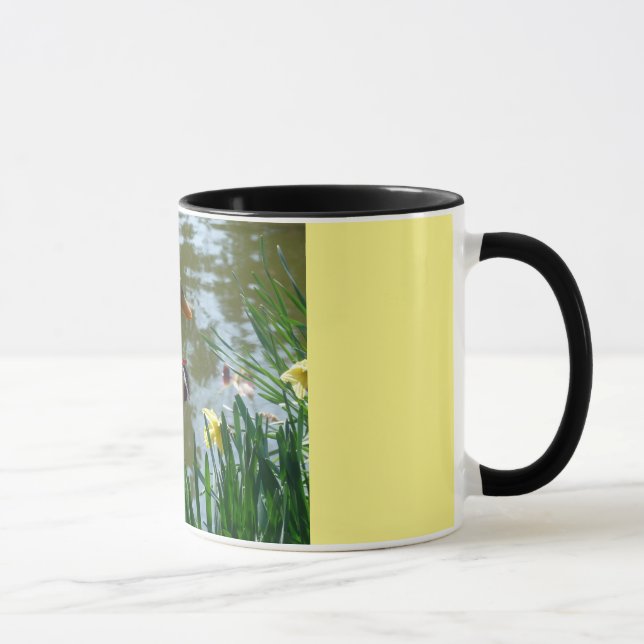 Tasse Canard Blanc Dans La Boue De Daffodiques (Droite)