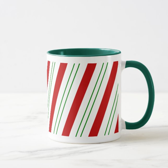 Tasse Candycane vert rouge (Droite)