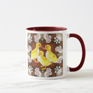 Tasse Canetons et roses