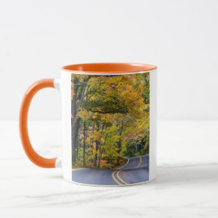Tasse Canopée automnale de couleur le long de l'autorout