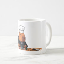 Tasse Capybara Chef Pixel Art